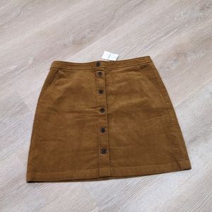 EUC J. Crew Corduroy Skirt with Buttons - Size 10